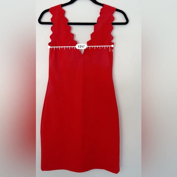Marysia Antibes Scallop Red Swim Dress Cover Up Size Small Luxury Resort Wear - Picture 6 of 13
